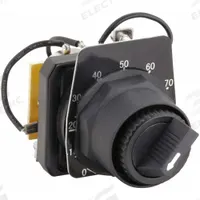 DAYTON Potentiometer: 30 mm Panel Mounting Size, 5,000 ohm Max Resist Rating, Metallic (Black) Bezel (MPN 30G489). Key specifications — Manufacturer Part Number: 30G489; Series: Potentiometer SWITCH; Brand: DAYTON; Includes Dial Plate: Dial Plate Included; Knob Style: Standard; Bezel Style: Metallic (Black).
