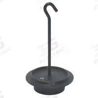 RICE LAKE WEIGHING SYSTEMS Calibration Weight: 17 oz Nominal Mass, Hook Calibration Wt, 7, Cast Iron (MPN 10186). Key specifications — Brand: RICE LAKE WEIGHING SYSTEMS; Calibration Weight Material: Cast Iron.