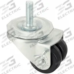 APPROVED VENDOR Stem Caster: Swivel, 2 in Wheel Dia., 7/8 in Wheel Wd, Rubber, 200 lb Load Capacity (MPN 26Y501). Key specifications — Brand: APPROVED VENDOR; Thread Size: 1/2"-13; Roll Up: Swivel with Brake.