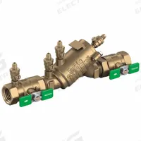 ZURN WILKINS Backflow Preventer: 950XL3, 3/4 in Pipe Size, MNPT x MNPT, 9.47 in Overall Lg, Bronze (MPN 34-950XL3). Key specifications — Shut-Off Valve Type: Ball Valve; Connection Type: MNPT x MNPT.