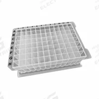 MTC BIO Deep-Well Well Plate: Sterile, 96 Wells, 2.2 mL, 8.2 mm Dia, RNase/DNase Free, Square (MPN D3096-43S). Key specifications — Brand: MTC BIO; Body Color: Colorless; RNase/DNase Free: Yes; Well Shape: Square; Material: Polypropylene.