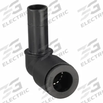 LEGRIS Push-Fit Elbow Fitting: 1/2 in OD x 1/2 in OD Size, Push-to-Connect x Push-to-Connect - Nylon & Nickel-Plated Brass Tube Fittings