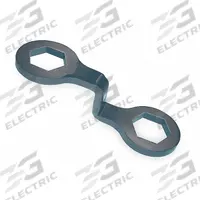 KEN-TOOL Cap Nut Wrench: 2 Wrench Heads, 1 1/2 in_41 mm Wrench Head Size, 8 1/8 in Overall Lg (MPN TX50). Key specifications — Measurement Type: Metric; For Vehicle Type: Commercial Trucks; Finish: Electrostatic Paint; Compatible with Product Type: Outer Cap Nut On Dual Wheels; Brand: KEN-TOOL.