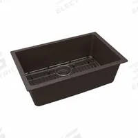 ELKAY Sink: 29 1/2 in Overall Lg, 18 3/4 in Overall Wd, 9 1/2 in Bowl Dp, 27 in Bowl Lg, 1 Bowls (MPN ELGRU13022MC0C). Key specifications — Brand: ELKAY; Color Family: Brown.