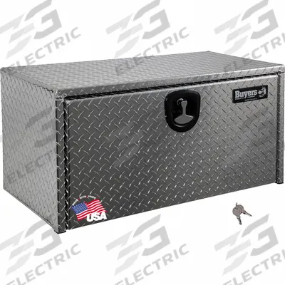 BUYERS PRODUCTS Underbody: Underbody Truck Box, Single Drop-Down Door Door, 18 in Overall Dp - Single Drop-Down Door Boxes
