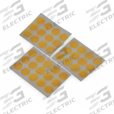 TAPECASE Film Tape: Disc, 1 in Dia, 2.5 mil Thick, Polyimide Film, Silicone, Brown - High-Temperature Film Masking Tape Discs