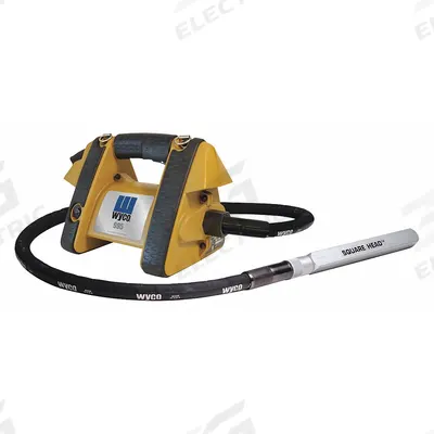 WYCO Electric Vibrator: 3 hp, 7 ft Shaft Lg, 1 in Head Dia, 4 in Radius of Vibration - Corded Concrete Vibrators