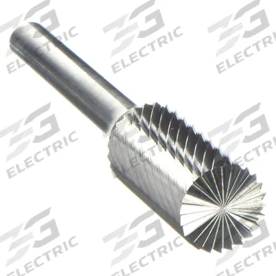 APPROVED VENDOR Carbide Bur: Cylinder with End Cut, SB-51, Single Cut, 1/4" x 3/16" Head - Single-Cut End-Cut Cylinder Burs