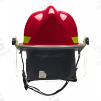 BULLARD Fire Helmet: Red, Modern Rear Brim, Chin Strap, 4 pt Ratchet (MPN LTXRD). Key specifications — Color: Red; Chin Strap: Yes; Brand: BULLARD; Style: Modern Rear Brim; Suspension: 4 pt Ratchet.