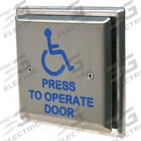MS SEDCO Exit Push Button: 4 1/2 in Ht, 1 3/8 in Dp, 4 1/2 in Wd, Silver, Silver – Stainless Steel (MPN 59-HSS). Key specifications — Color: Gray; Product Type: Exit Push Button; Brand: MS SEDCO.