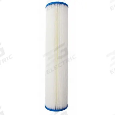 APPROVED VENDOR Filter Cartridge: 50 micron, Pleated, 20 gpm, Polyester - Pleated Water Filter Cartridges