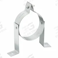 Duct Hanger: 3 in Duct, Steel, 6 in Lg, 5 3/4 in Wd (MPN 3VPH). Key specifications — Includes: Clamping Hardware; Brand: AMERI-VENT; Base Material: Steel; For Duct Shape: Round.