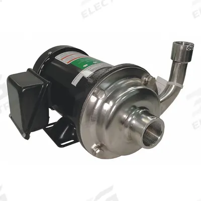 Dayton Centrifugal Pump: 304 Stainless Steel, 3/4 hp Horsepower (Max), Three Phase - Stainless Steel Housing Chemical-Resistant Centrifugal Pumps
