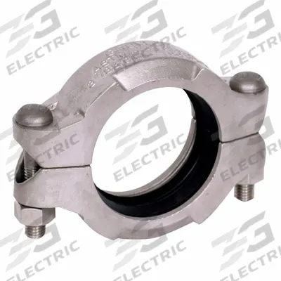 GRUVLOK Clamp Coupling: 316 Stainless Steel, 5 in x 5 in, 9 45/64 in Lg, EPDM, 450 psi - Grooved Pipe Couplings