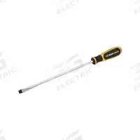 GEARWRENCH Slotted Screwdrivers: Alloy Steel, 3/8 in Tip Size, Extra Long Lg, 16 3/4 in Overall Lg (MPN 80020H). Key specifications — attr1205183: 3/8 in; attr1205186: Cushion; attr1205189: GEARWRENCH.