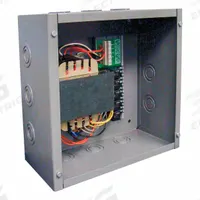 FUNCTIONAL DEVICES INC / RIB Class 2 Power Supply: 200 VA Power Rating, 24V AC, Circuit Breaker (MPN PSH200A). Key specifications — Brand: FUNCTIONAL DEVICES INC / RIB; Input Voltage: 480V AC; Includes On/Off Switch: Individual Output On/Off Switch; Mounting: Wall; Output Voltage: 24V AC; Wire Connection Type: Screw Terminals.