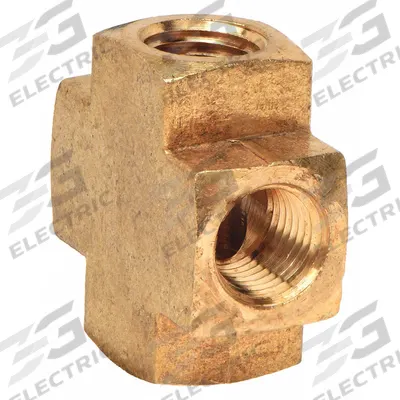APPROVED VENDOR Metal Pipe Cross: Cross, 1/8 in x 1/8 in x 1/8 in x 1/8 in, 1,000 psi - Threaded High-Pressure Pipe Fittings for Potable Water