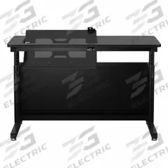 VERSADESK Standing Desk: Black, Wood, 48 in Overall Wd, 24 in Overall Dp, 36 in Max Desktop Ht (MPN RST4824-BB). Key specifications — Frame Color: Black; Frame Material: Laminate; Brand: VERSADESK; Desktop Color: Black; Desktop Material: Wood.
