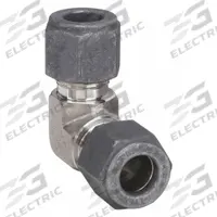 PARKER Compression Fitting Elbow: 1/4 in OD x 1/4 in OD Fitting Size, Compression x Compression (MPN 4-4 EBZ-SS). Key specifications — Series: CPI(TM); Compatible Fitting Brands: CPI™; Brand: PARKER.
