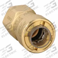 PARKER Push-Fit Adapter Fitting: 7/8 in OD Size, Push-to-Connect x UNF, Brass, Adapter (MPN PZKPR-F10 5/8" SAE). Key specifications — Brand: PARKER; Series: ZoomLock; Combine - AxBxCxD Fitting Size: 7/8 in OD.