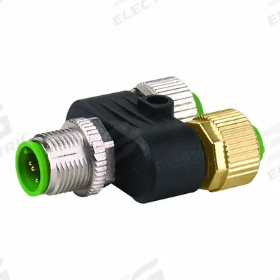 MURRELEKTRONIK T-Coupler: M12 Male Straight, 5 Pole to (2) M12 Female Straight - M12 to M12 T-Couplers