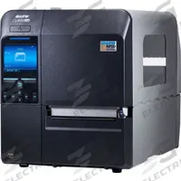 SATO Barcode Label Printer: Direct Thermal/Thermal Transfer, 4.09 in Max. Print Wd, Push Button (MPN WWCLP1701-NAR). Key specifications — Dispensing Style: Dispenser; Print Speed: 14 in/sec; Screen Type: Push Button; Wire Communication: Wireless (wifi); Printer Series: CL4NX +; Brand: SATO; Printer Connectivity: RS232 Serial.