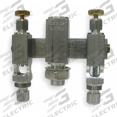 LDI INDUSTRIES Needle Valve: 2 Feeds, 1/4" Inlet Thread Size, NPTF - Replacement Valves for Oilers
