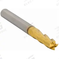 YG-1 Square End Mill: Carbide, TiN Coated, 4 Flute, 9/64" Mill Dia, 1/2" LOC, 2" OAL (MPN 07560TN)