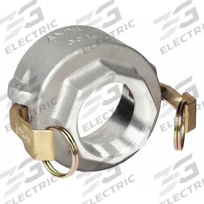 DIXON VALVE & COUPLING Cam and Groove Coupling: 3 in Coupling Size, 2 in Hose Fitting Size - Type D Aluminum Cam & Groove Fittings