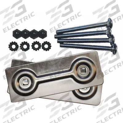 SECURITECH Thru Bolt Mounting Plate: 1 3/4 in Dp (MPN -TB option) - Door Reinforcers