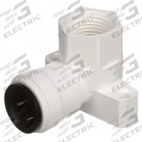 WATTS Push-Fit Elbow Fitting: 1/2 in OD x 1/2 in Pipe Size, Push-to-Connect x MNPT, Polysulfone (MPN 3521-1008). Key specifications — Brand: WATTS.