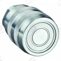 PARKER Hydraulic Quick Connect Hose Coupling: 1/2 in Coupling Size, Steel, Fluorocarbon, Female NPTF (MPN 71-3C8-8FV). Key specifications — Seal Material: Fluorocarbon; Body Material: Steel; Brand: PARKER.