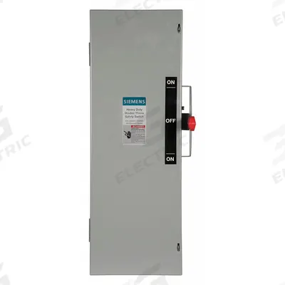 Siemens Safety Switch: Fusible, 60 A, Three Phase, 240V AC, Galvanized Steel - Fusible Safety Switches