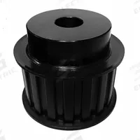 APPROVED VENDOR Timing Pulley: Trapezoidal, Plain, For H Timing Belt Section, For 1 1/2 in Belt Wd (MPN 22H150-6FS8). Key specifications — Brand: APPROVED VENDOR; Tooth Profile: Trapezoidal; Finish: Black Oxide.