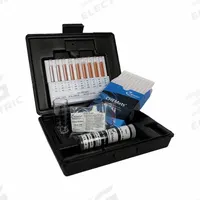 CHEMETRICS Water Quality Test Kit: Iron, 0 to 1 ppm/1 to 10 ppm, 0.05 ppm, 30 Tests (MPN K-6210). Key specifications — Includes: Low and High Range Comparators; Range: 1 to 10 ppm; Sensitivity: 0.05 ppm; Test Parameters: Iron.