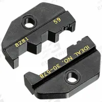 IDEAL Voice and Data Crimping Die: RG59/RG6, Hex Crimp Plugs and Connectors, 30-506, 2 Dies in Set (MPN 30-578). Key specifications — attr511086: Silver; attr542112: RG59; attr542113: Hex Crimp Plugs and Connectors; attr542114: 30-506; attr473957: IDEAL.
