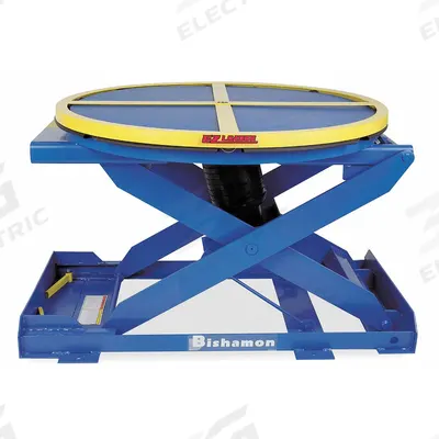 BISHAMON Pallet Positioner and Level Loader: Wt Actuated, 4,000 lb Load Capacity - Powered Pallet Positioners