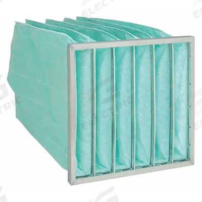 GRAINGER Pocket Air Filter: 20 in x 20 in x 22 in, MERV 11, Green, Synthetic - MERV 11 Pocket Air Filters