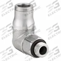LEGRIS Push-Fit Elbow Fitting: 1/8 mm Pipe x 6 mm OD Size, BSPP x Push-to-Connect, Stainless Steel (MPN 3879 06 10). Key specifications — Brand: LEGRIS; Thread Size A: G1/8.