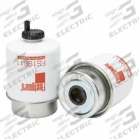 FLEETGUARD Fuel Filter: Cartridge, 5 5/16 in Overall Lg, 3 1/8 in Outside Dia, Diesel Fuel, Diesel (MPN FS19811). Key specifications — attr434022: FLEETGUARD; attr427730: Cellulose; attr1017112: Trucks; attr1017113: Vogele.