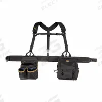 CLC Tool Rig: 29 in to 46 in Waist Size, Pockets 28, Padded (MPN 1608). Key specifications — Brand: CLC; Padded: Padded; Belt Color: Black; Primary Application: Electrician.