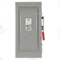 SIEMENS Safety Switch: Non-Fusible, 100 A, Single Phase, 600V AC, Galvanized Steel, Indoor (MPN HNF263J). Key specifications — attr867131: SIEMENS.