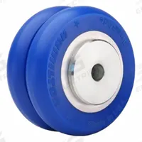 HAMILTON Caster Wheel: 4 in Wheel Dia., 2 in Wheel Wd, Polyurethane, 720 lb Load Rating, Aluminum (MPN W-420-SWC85-1/2). Key specifications — Brand: HAMILTON; Tread Shape: UltraGlide; Wheel/Tread Color: Blue.