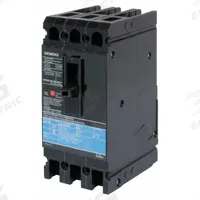 SIEMENS Molded Case Circuit Breaker: 45 A Amps, 10kA at 240V AC, Fixed, Load Side Lug, ABC, ED2 (MPN ED23B045). Key specifications — Phase Connection: ABC; Instantaneous Trip: Fixed; Terminal Connection: Load Side Lug; Series: ED2; Max. AIR Rating: 10kA at 240V AC.