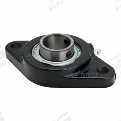 TIMKEN Flange Mount Bearing: Radial Ball, 2 in Bore, Cast Iron, Set Screws, 7 9/16 in Lg - General Purpose Flange-Mount Ball Bearings