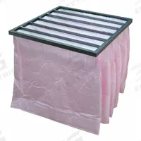 GRAINGER Pocket Air Filter: 24 in x 24 in x 15 in, MERV 13, Pink, Synthetic, 6 Pockets (MPN 2JVE3). Key specifications — Display Sell UOM: EA; Brand: GRAINGER; Media Material: Synthetic; Performance Rating: MERV 13.