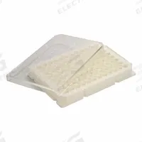 CAPLUGS Tissue Culture Treated Well Plates: Sterile, 96 Wells, 0.37 mL, 85 mm Dia, Square (MPN 3338091W1IE1). Key specifications — Brand: CAPLUGS; Body Color: White; RNase/DNase Free: No; Well Shape: Square; Material: Polystyrene.