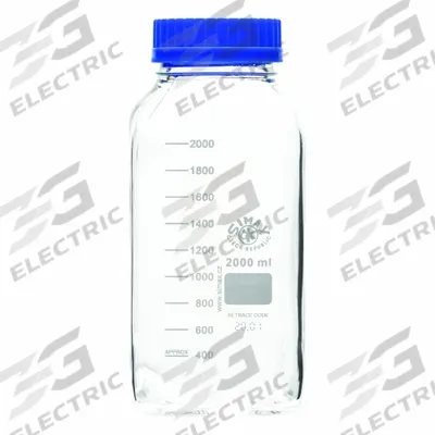 UNITED SCIENTIFIC SUPPLIES Media/Storage Bottle: 1 L, Screw-On, GL-80, 185 mm - Glass Lab Media Bottles