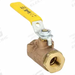 APOLLO Manual Two-Way Ball Valve: 3/8 in, Bronze, Straight, FNPT x FNPT, 600 psi Max. Pressure (CWP) (MPN 7710201). Key specifications — Brand: APOLLO; Handle: Lever.