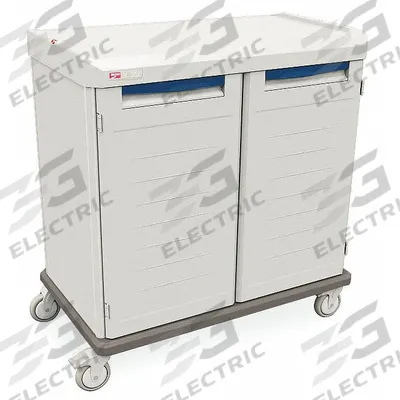 METRO General Medical Supply Cart with Enclosed Shelves: Polymer, (4) Swivel - General Medical Supply Carts with Enclosed Shelves